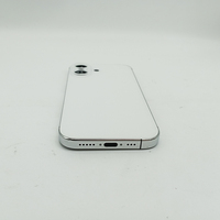 Boîtier arrière en verre blanc de haute qualité avec cadre central argenté pour iPhone 17