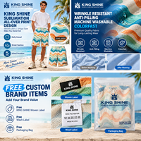T-shirt uni d'été pour homme, vente en gros, shorts décontractés pour homme, t-shirt à séchage rapide, shorts en maille, shorts à taille élastique par sublimation, ensembles