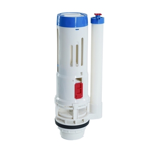 Valve de chasse double pour réservoirs de toilettes standard, avec hauteur réglable et joint d'étanchéité fiable - Product Image 1