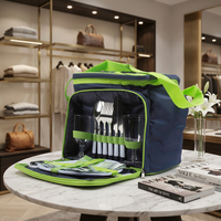 Sac isotherme pour pique-nique pour 2 personnes avec ustensiles et assiettes