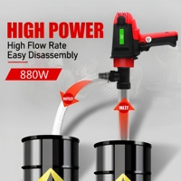 Pompe à huile électrique portable haute puissance en alliage d'aluminium, pour fûts, 220V, pompe à diesel, extracteur d'huile, pompe de ravitaillement, OEM