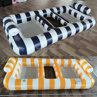 Hamac jumeau géant pour la piscine, radeau flottant, chaise longue