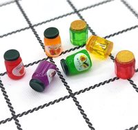 1:12 miniatura supermercato resina charms giocattolo casa delle bambole bambino cucina in miniatura fingere di giocare accessori marmellata in miniatura