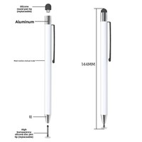 Stylet capacitif en métal pour écran tactile de smartphones et tablettes, compatibilité universelle, design portable avec clip, compatible avec iPad
