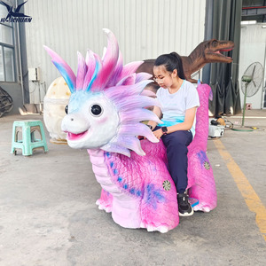 Scooter Dinosaure Électrique 12V*2 à Batterie, Véhicule Animatronique pour Enfants, Idéal pour les Aires de Jeux Commerciales - Product Image 4