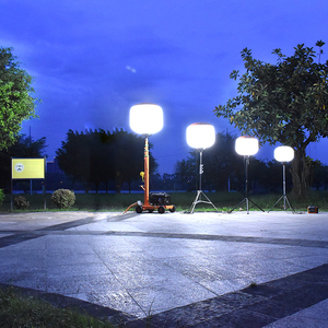 Ip54 Waterproof Versatile Portable 100w Rgb Led <b>Balloon</b> Light Tower For Camping Weddings Decoration Outdoor Event Lighting - Product Image 4