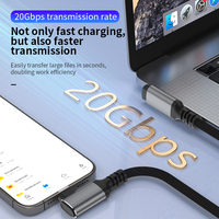 Câble USB 3.2 PD 100W Transfert de données 20 Gbps Vidéo 8K 60Hz Câble Type C USB 3.2 Gen 2 Charge rapide 100W Câble tressé