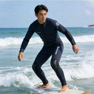 Combinaison intégrale en néoprène 3 mm pour homme, col haut, manches longues, imperméable, anti-UV, combinaison de plongée professionnelle - Product Image 3