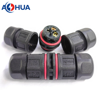 Conector de Cable de Alimentación para Sistema de Agricultura Vertical, 20A M16, 2 Pines, Impermeable IP68, para Lámpara LED