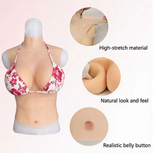 Prothèse mammaire réaliste en silicone pour homme et femme, taille E, <span class=keywords><strong>seins</strong></span> sexy, <span class=keywords><strong>faux</strong></span> <span class=keywords><strong>seins</strong></span> super doux pour <span class=keywords><strong>travestis</strong></span>, sissy, transgenres, transvestites - Product Image 2