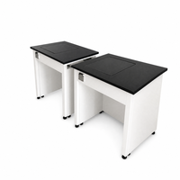 Table de pesage antivibrations pour salle blanche, balance de précision, support d'instrumentation, structure en acier, mobilier de laboratoire
