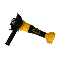 Meuleuse d'angle industrielle sans fil 21V, rechargeable, au lithium, sans balais, avec déclencheur, batterie, 100 mm, jaune, modèle G4, acier inoxydable