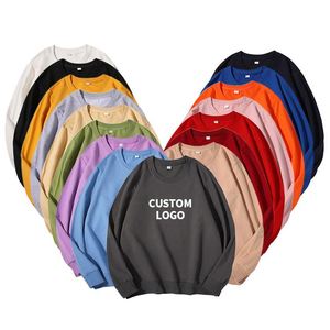 <b>Extra</b> <b>Large</b> Neck Woven Autumn Sweatshirt Cotton Sweater <b>Printed</b> logo Unisex Blank Embroidery Embroidered Custom logo - Product Image 2