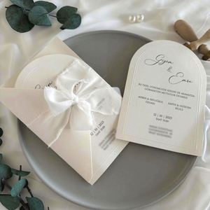 Juego Completo de Invitaciones de Boda de Lujo con Impresión Tipográfica en Papel y Cartulina de Alta Calidad - B2B para Lugares de Boda - Product Image 1