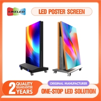 Pieghevole LED Poster Display a LED Flip-up schermo protezione Gob p1.8 p2.5 portatile rapido installazione LED Poster ad alta aggiornamento