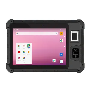 Tablet industri Ip65, Ram 4GB Rom 64GB Android kasar Tablet PC 8 inci dengan pemindai kode QR biometrik sidik jari UHF