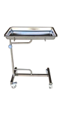 Table Mayo chirurgicale réglable en hauteur en acier inoxydable, équipement de salle d'opération, fournisseur en gros