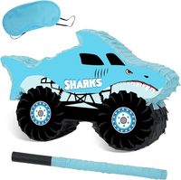 Pinata de coffre au trésor pour enfants fournitures de fête de pirate Pinata de pirate avec chauve-souris et confettis pour décor de fête d'anniversaire