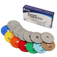 Disque de polissage diamanté flexible de 100 mm (4 po) à liant résineux, outil abrasif à sec pour le granit, le marbre, la pierre et le quartz