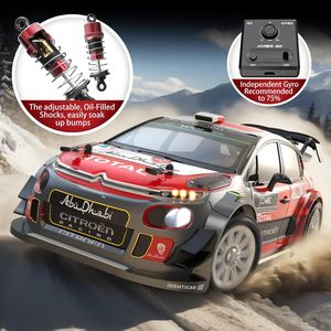 MJX Hyper GO 14303 1/14 Citroen C3 Auto RC da Rally/Drift 2.4G con Motore Brushless, Batteria da 2000mAh, Velocità Massima 40mph, Pronta all'Uso - Product Image 3