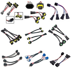 Connecteurs de faisceau de câbles pour feux antibrouillard et phares 9005/9006/H4/H13/H11, ensemble de câbles automobiles, prise céramique 2 broches - Product Image 1