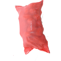 Sacs en filet PP Leno agricoles robustes rouges - Récolte, stockage et transport pour pommes de terre, carottes, oignons