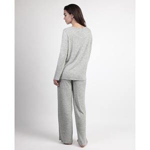 ADMAS GARDEN ODM Ensemble de pyjama en dentelle pour femmes Robe de mariée à manches longues avec taille élastique fermeture à cordon Lingerie de nuit - Product Image 3