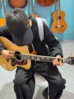 Guitare acoustique classique ASJ-200/250 avec incrustation de coquille d'ormeau Jumbo 42, en épicéa massif, palissandre massif, entièrement massif, polie, personnalisée