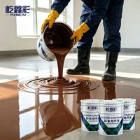 Peinture de sol liquide de qualité industrielle, haute dureté et résistante à l'usure, application au pinceau pour revêtement époxy