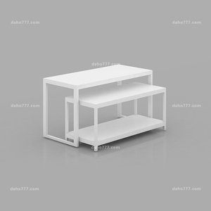 Élégant présentoir à vêtements en bois à plusieurs niveaux avec étagères personnalisables pour les espaces de vente au détail - Product Image 2