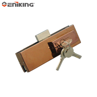 Harga pabrik kunci pintu kaca dengan kunci baja nirkarat fitting kunci Patch untuk kaca pintu geser lantai dipasang