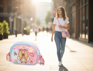 Borsa a Tracolla Kabibala con Design Cartoon, Guscio Morbido, Cinghia Regolabile, per Uso Quotidiano in Tutte le Stagioni - Product Image 2