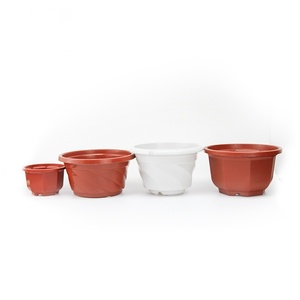 Venta al por mayor de varios tamaños de <span class=keywords><strong>interior</strong></span> verde planta vivero PP octogonal espiral cesta colgante maceta de plástico - Product Image 4