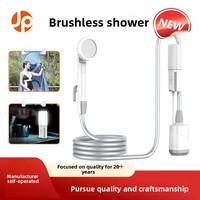 Pompe de douche de camping portable en plein air, rechargeable, électrique, affichage numérique intelligent, écologique, version améliorée tout-en-un