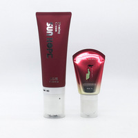 Paquet de tube de lotion de massage corporel de 50ml 100ml personnalisé cinq six boules roulantes en acier inoxydable tube cosmétique en plastique