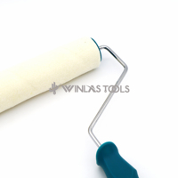 Nouveau rouleau à peinture en laine mohair PP de 9 pouces avec manche