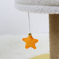 Structure d'escalade pour chat en forme de nuage, lit, griffoir, plateforme de saut, design détachable, en polaire Teddy, petite taille, multifonctionnelle