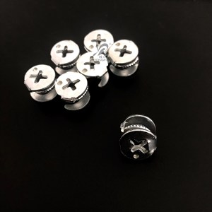 Conector de Rueda Excéntrica de 12 Placas para Muebles Metálicos, Accesorio de Fijación para Cajones y Armarios - Product Image 1
