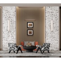 Nouvelle Arrivée Panneau Mural Acoustique Moderne En Chêne Blanc 3 Côté Pliable Isolation Thermique Insonorisé pour Hôtels Cinémas Appartements