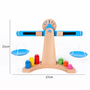 Wooden Balance Scale Toy Montessori STEM Educational Game for Kids Early Math & Weight Learning XM-CX CX-821 - Product Image 5