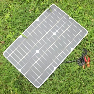 มาซูโยชิ มิตสึเครื่องชาร์จพลังงานแสงอาทิตย์ 30W 12V โมโนคริสตัลไลน์สำหรับแบตเตอรี่รถยนต์และโทรศัพท์มือถือ - Product Image 4