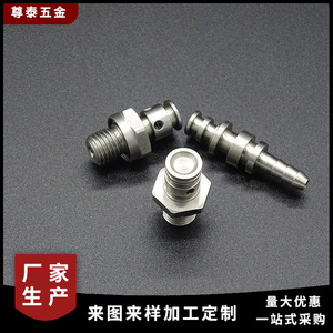 Pièces usinées en acier inoxydable, vis de tuyau d'huile, matériau 304, taille personnalisée, diamètre maximal 50 mm, composants de tournage de précision - Product Image 5