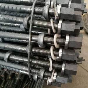 Barra deformada de pernos de techo de 18mm con tuercas de cúpula y placa de acero utilizada para minería y túneles - Product Image 5