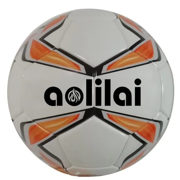Balones De Fubol ลูกฟุตบอล,ลูกฟุตบอลแบบใช้ความร้อนคุณภาพสูงทำจาก PU ปรับแต่งโลโก้ Aolilai