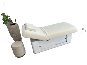 Lit de beauté électrique en cuir et latex sans solvant, à double chaleur et contrôle intelligent de la température - Product Image 4