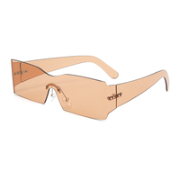 Twooo T1181 New Fashion Party Lunettes de soleil carrées sans monture Pc UV400 pour hommes