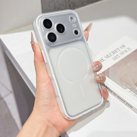 Coque Premium TPU Bicolore 2-en-1 à Aspiration Magnétique pour 17 Pro/16/13, Résistante aux Chutes, Transforme Instantanément l'Apparence