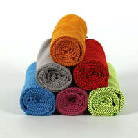 Serviette de sport en microfibre respirante à effet rafraîchissant instantané, absorbant la transpiration, séchage rapide, sensation de fraîcheur, pour la gym
