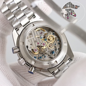 นาฬิกาคู่ รุ่น Master Speed 310.30.42.50.04.001 สายเหล็ก สายหนัง เข็มหกเข็ม สีขาว กันน้ำ ระบบจักรกล - Product Image 5