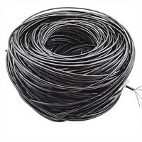 Harga Pabrik Kabel Jaringan UTP Tanpa Pelindung Indoor/Outdoor CCA Cat6 23AWG Solid 4*P0.57mm 305M/Roll